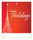 Vector Christmas Tree Vertical Big Rectangle To From Hang Tag